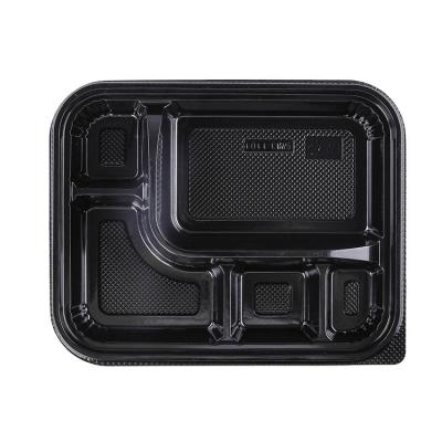 China Microwavable Meal Prep Containers SM3-1101 5 Compartment Lunch Boxes Food Storage Containers With Lids Plastic Bento Box for sale