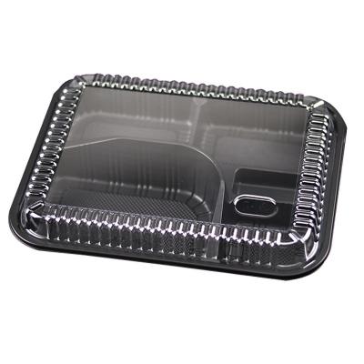 China SM3-1104 5 compartment blister lunch box tiffin microwave food sushi container for sale