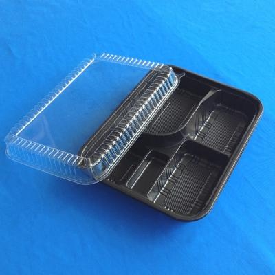 China SM3-1104 PP Disposable Plastic Meal Tray Disposable Ready Packing for sale