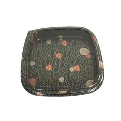 China Freshness Preservation SM1-3113B Plastic Various Take Out Food Dishes Sushi Tray With Lid With Cover for sale