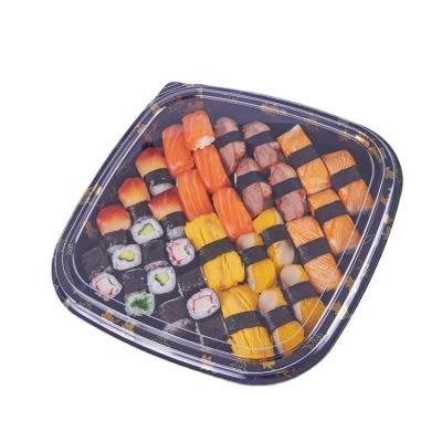 China Freshness Preservation SM1-3112A PS Take Out Wholesale Cheap Plastic Sushi Food Grade Packaging Box With Lid Custom for sale