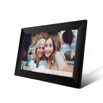 China Wifi 10.1 inch IPS android digital photo picture frame with WIFI touchAuto rotate add photos/videos via APP for sale