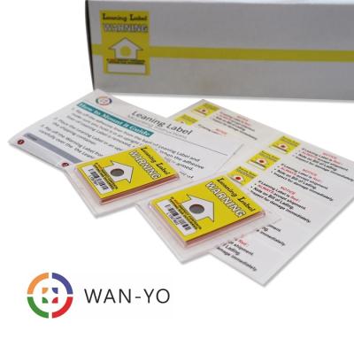 China WAN-YO Barcode Leaning Label: Tilt Tip Tell Indicator Sensor Sticker for Tilt Monitor for sale