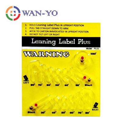 China No More Waterproof Label Leaning For Shipping: Tilt Warning Sensor by WAN-Yo for sale