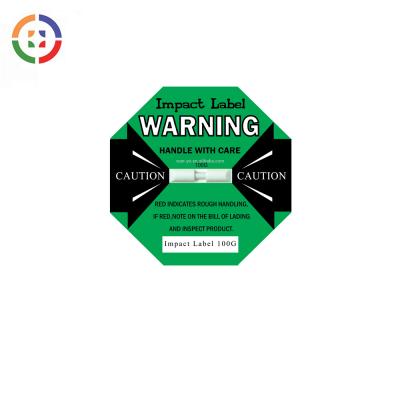 China Waterproof Warning Impact Label / Impact Label Shipping Label Shock Indicator for sale