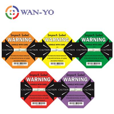 China Barcode Acceleration Damage Detector Shipping Labels: Monitor shipments with impact labels by WAN-YO for sale