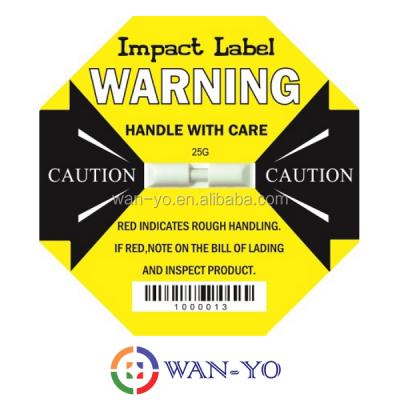 China Monitor & Prevent Mishandling/Damage of Goods or Shipping Shock in Transit Vibration Monitor Aid - Impact Label 25G WAN-Yo for sale