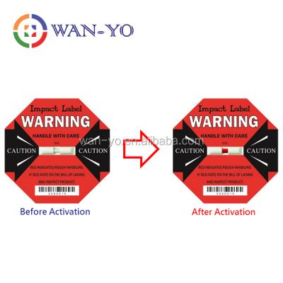 China Monitor & Prevent Mishandling / Damage Of Goods Or Shipment WAN-Yo Damage Indicator In Transit With Impact Label 50G for sale