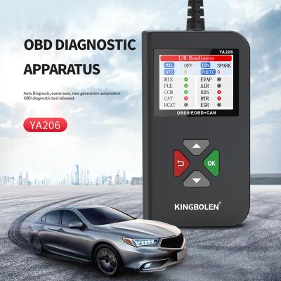 China Multilingual Automotive Scanner Too Many OBDII Protocol 16PIN 12V Models Car Code Full OBDII Reader YA206 Free Update OBD2 Check Engine Error Diagnostic Scanner for sale