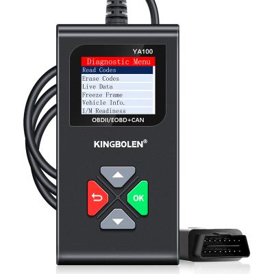 China OBDII Protocol 16PIN 12V Models Hot Selling KINGBOLEN YA100 12V OBD EOBD Car Code Reader Auto Diagnostic Tool CAN Work OBD Scanner PK CR3001 YA101 for sale