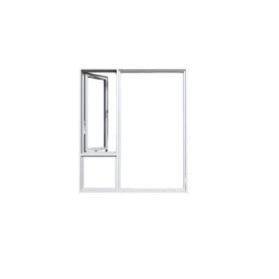 China Cheap And High Quality Modern Multifunctional PVC Casement Windows With Fly Screen for sale