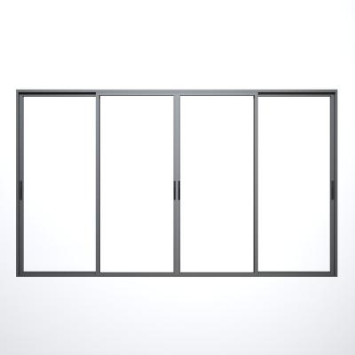 China Waterproof Cheap Price Bathroom Glass System Aluminum Folding Sliding Door Universal Exterior Glass Plate for sale