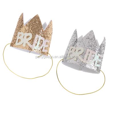 China Felt Crown Hat Bride Tiara Costume Fancy Dress Party Decorations Gold Crowns Supplies for sale