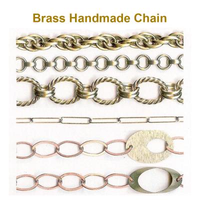 China Brass Handmade DIY Bracelet/Necklace/Earring Jewelry Chains Catalog 2 - Many Styles Copper Brass Handmade Chain For Bracelet Necklace DIY Jewelry Making for sale