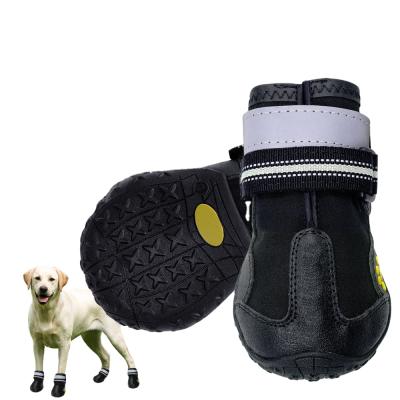 China Sustainable Winter Rain Dog Boots , Anti-Slip Comfortable Indestructible Custom Dog Shoes for sale