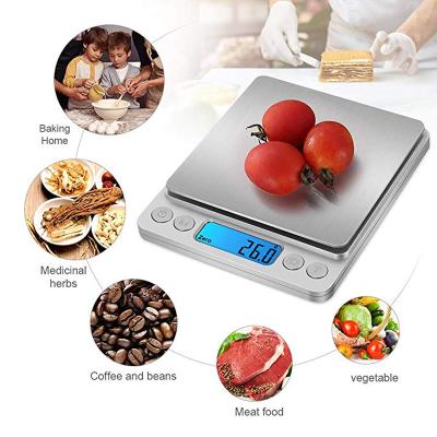 China High Precision Home Electronic Kitchen Scale , Stainless Portable Electronic Weighing Digital Kitchen Scales for sale