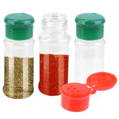 China Sustainable Empty Spice Salt Bottle , 100ml Kitchen Seasoning Plastic Bottle For Pepper for sale