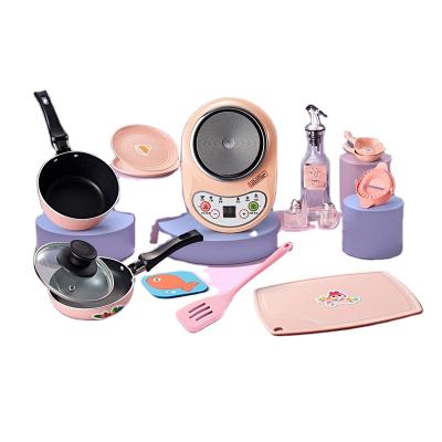 China Kids Real Cooking Kitchen Toys Play Set Girls Mini Kitchen Toys Real Cooking Home Set for sale