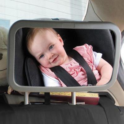 China Baby Car Backseat Mirror Super Convex Height View Shatterproof Rearview Monitor Safe Large Facing Baby Car Mirror for sale