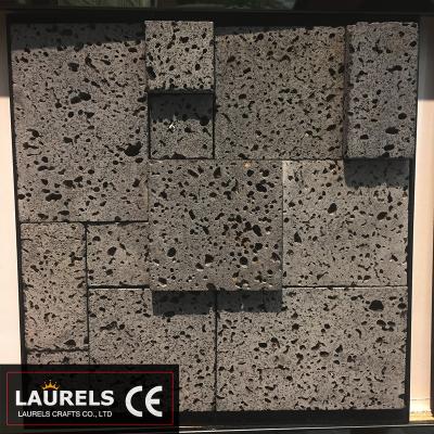 China Mosaico de Basalto Flooring Foshan Supplier Basalt Stone Mosaic for sale