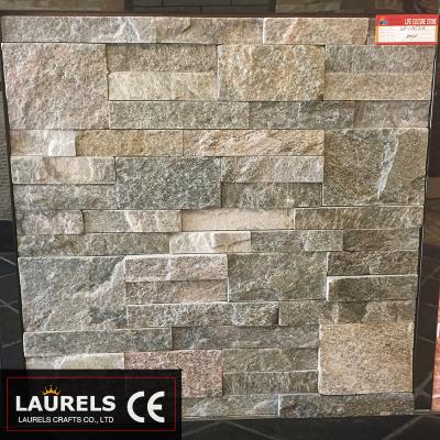 China Eco - Friendly Acid - Resistant Green Natural Stone Slate Slab Wall Panel Tile for sale