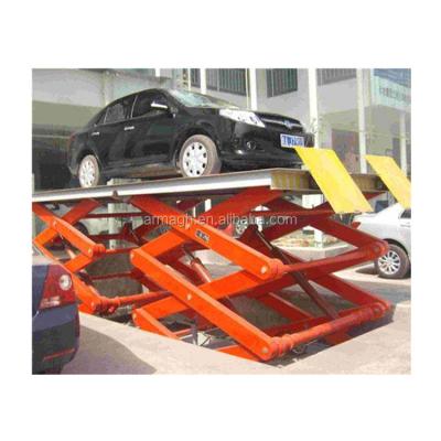 China Building material shops four post car lift platform hydraulic lift platform for car parking for sale