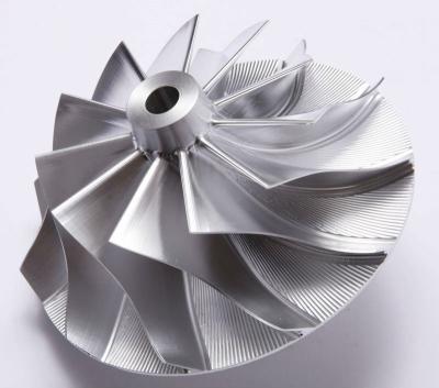 China Aluminum Alloy CNC Fully Machined Billet Compressor Wheel For T04B for sale