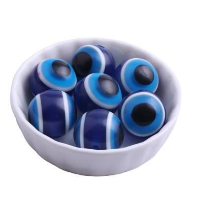 China Fashion Wholesale Jewelry Making New Fashion Loose Loose Colorful Chunky Round Royal Blue Color Resin Beads 4mm to 20mm for sale