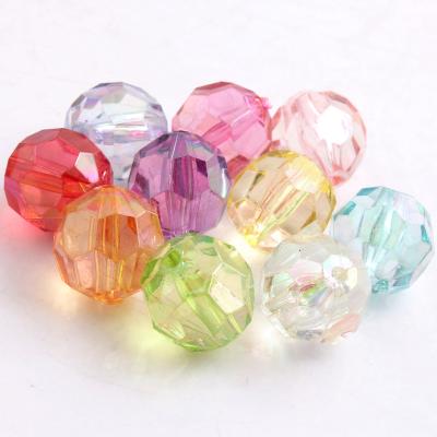 China Wholesale Fashion 20mm Color 100pcs New Colorful Fashion Crystal Faceted AB Chunky Beads For Jewelry Making Shinny Acrylic Beads for sale