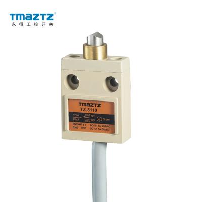 China Best Price 3M Wire Customized Length 250VAC 3A 125VAC 5A Cuts Limit Roller Plunger Micro Switch TZ-3110 By TMAZTZ TZ-3110 for sale