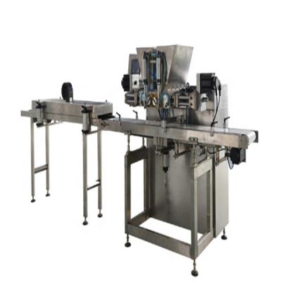 China Unique With Two Hopper Q110 Semi - Automatic Chocolate Molding Line / Chocolate Depositor Machine for sale