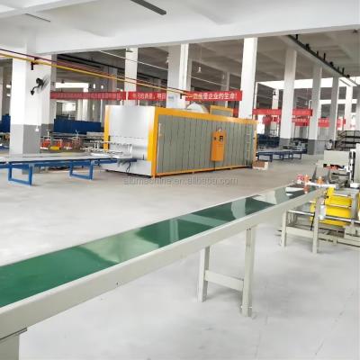 China factory aluminum extrusion profile wood grain sublimation machine,aluminum sheet wood grain finishing equipment for sale