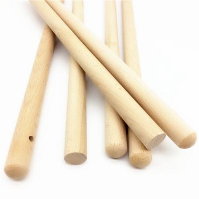 China Natural Sustainable Garden Wooden Poles Wipe Pole Wood Paint Roller Brush Extension Poles For Painting for sale