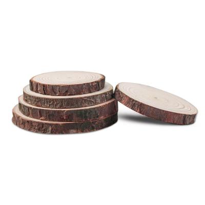 China Handmade Christmas Decoration Crafts Scrap Wood Tree Rings Wood Slices Direct From Europe DIY Manufacturers for sale