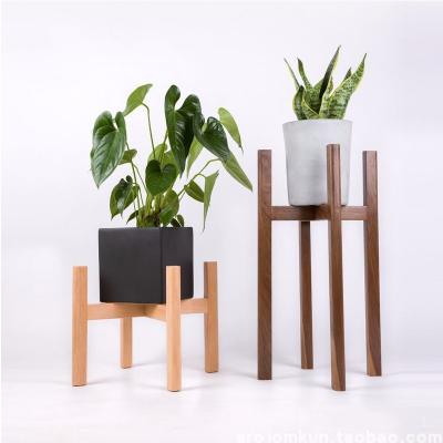 China New Eco-friendly Furniture Plant Stand Flower Pot Garden Rack Stand Wooden Flower Show Storage Rack Wood Shelf for sale