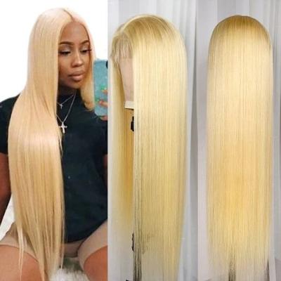 China Wholesale Hd Silky Straight 613 Full Lace Wig Hair,Platinum Blonde 613 Transparent Lace Frontal Wig,13x4 13x6 613 Virgin Lace Front Wig for sale