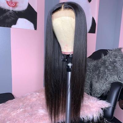 China Wholesale Natural Silky Straight Wave Hair Wigs For Sale In Jeddah 40 Inch Hair Full Lace Wig 13*6 Lace Front Wig for sale