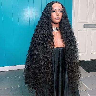 China Wholesale Deep Wave Hair Braided Wigs Lace Front Curly Closure Wig Free Lace Front Wig Samples for sale