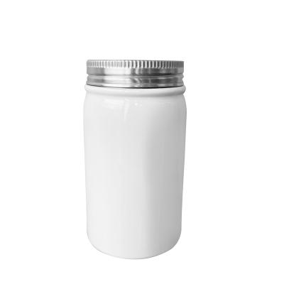 China China New Product 17oz Heat Insulation Sustainable Stainless Steel White Straight Pot Tumbler With Straw for sale