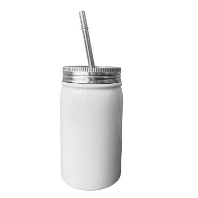 China High Quality Sustainable 17oz Stainless Steel Double Wall Heat Preservation Tumbler Cups Jar Drinking Bottle With Straw for sale