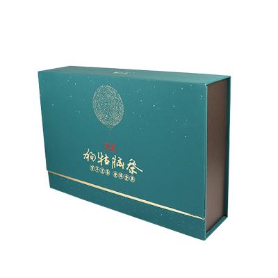 China Factory Custom Materials Festival Gift Recycled Logo Tea Box Storage Traditional Packaging Paper Box With Magnet for sale