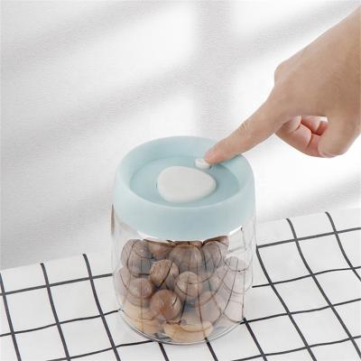 China Freshness Preservation 800ML Stackable Vegetables/Cereals Vacuum Air Sealing Food Storage Containers For Freshness Keeping Box for sale