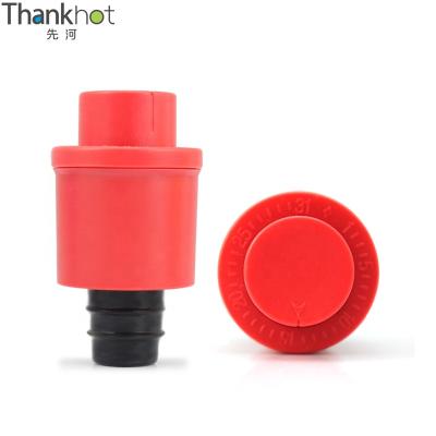 China Amazon Hot Selling Food Safety Silicone Rubber Press Pump Vacuum Wine Stopper Wine Stopper Beverage Bottle Vacuum Saver Plastic Taste With Date Tracking for sale