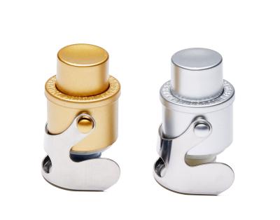 China XBS04 Single Viable Stainless Plastic Champagne Stopper Fizz Stopper Vacuum Pump Vacuum Sparkling Wine Stopper Lock And Food Grade for sale