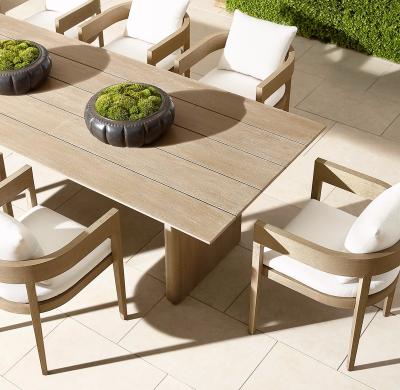 China Durable Material Hot Selling Leisure Hotel Outdoor Garden Furniture Teak Table And Chair Set for sale