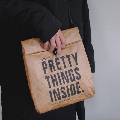 China Bolsa de almuerzo Tyvek Paper Lunch Bag Dupont Waterproof Wholesale Fashion Cooler Bag Thermal Cooler Bag for sale