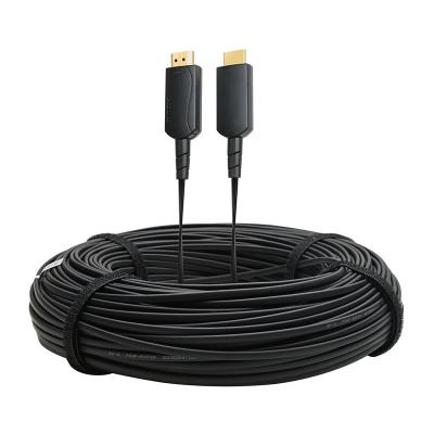 China Multimedia Supports 18Gbps ARC HDR10 HDCP2.2 4:4:Version 4 2.0B ultra thin and flexible HDMI active optical cable 10m for sale