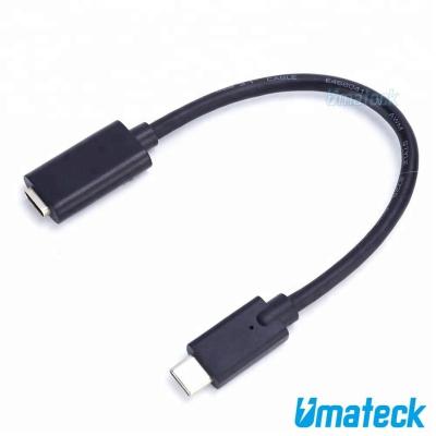 China Multimedia UMATECK USB 3.1 Type C / USB-C Male to Female Extension Cable, Support Charging, Sync and 4K, Thunderbolt 3 Compatible for sale