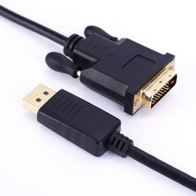 China Multimedia Male To Male Support 1080P DisplayPort To DVI Dual Link Audio Video Cable 144Hz 2m for sale