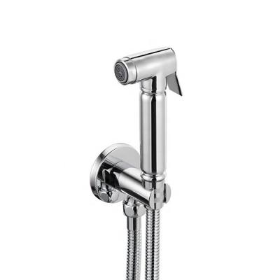 China Without Faucet European Brass Toilet Mixer Toilet Shattaf Diverter Bathroom Shattaf Bidet Hand Spray Kit for sale